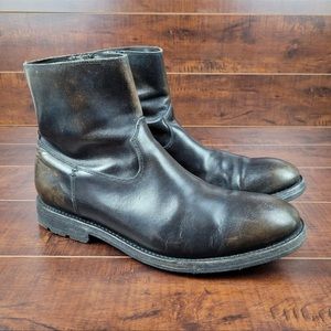 Frye Bowery inside zip mens boots, like new